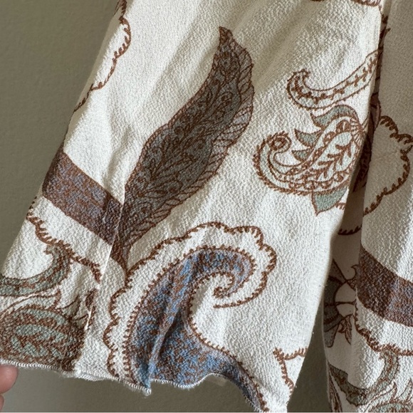 See by Chloe Cream Paisley Print Midi Dress size 38/ Medium - Picture 7 of 13